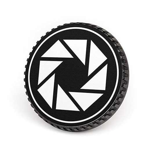 LenzBuddy Body Cap for Nikon F Mount Cameras (Aperture, Black/White)