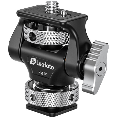 Leofoto FM-04 Swivel & Tilt Monitor Mount (Cold Shoe Compatible)