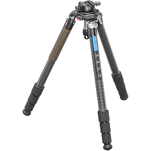 Leofoto LN-364C Carbon Fiber Tripod with YB-75LK Leveling Base Kit