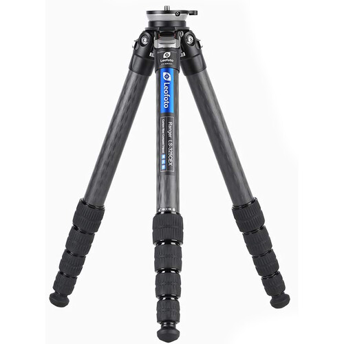 Leofoto LS-325CEX Ranger Series Carbon Fiber Tripod with 15° Leveling Base (Black)
