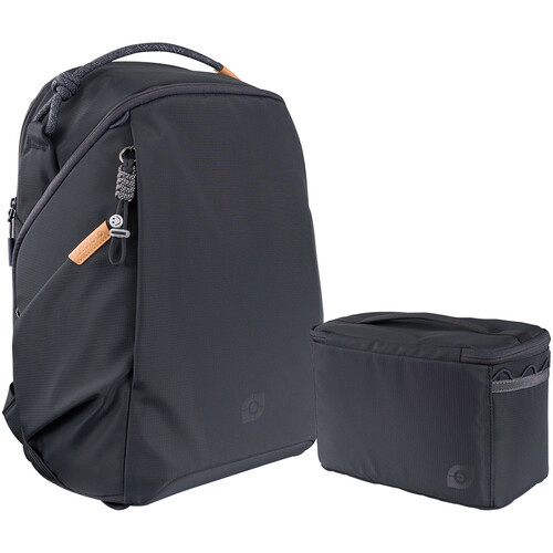 Leofoto Daily Lite Series Camera Backpack with Camera Cube (Midnight Blue, 23L)