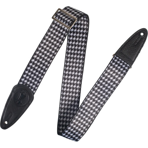 Levy's Signature Polyester Series Guitar Strap (Black and White)