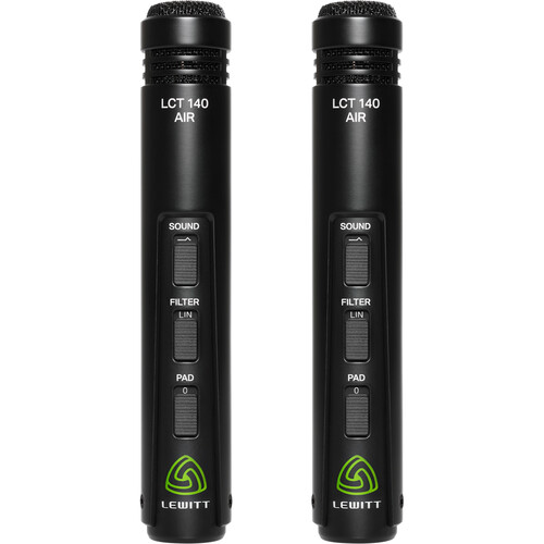 Lewitt LCT 140 AIR Stereo Pair Small-Diaphragm Instrument Condenser Microphone (Matched Pair)