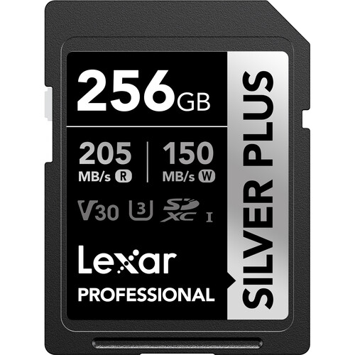 Lexar 256GB Professional SILVER PLUS UHS-I SDXC Memory Card (5-Pack)