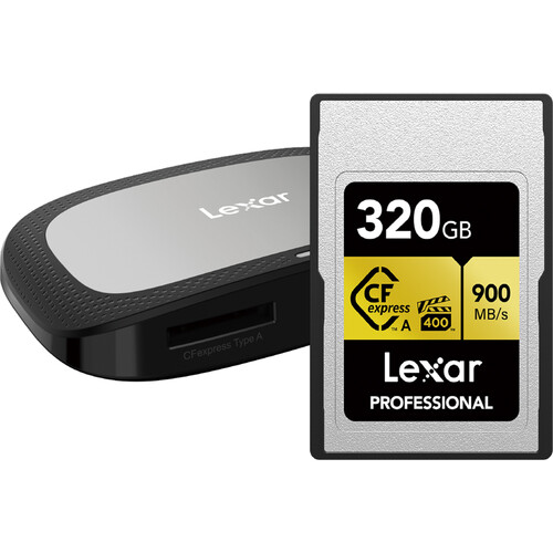 Lexar 320GB Professional CFexpress Type A Card LCAGOLD320G-RNRNG