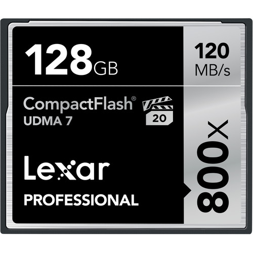 Lexar 128GB CompactFlash Memory Card Professional 800x UDMA 7