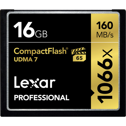Lexar 16GB Professional 1066x CompactFlash Memory Card (UDMA 7)