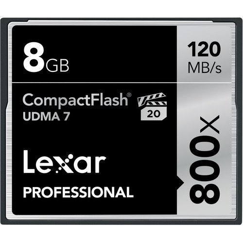 Lexar 8GB CompactFlash Memory Card Professional 800x UDMA 7