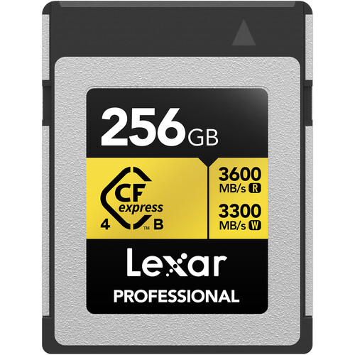 Lexar 256GB Professional GOLD CFexpress 4.0 Type B Memory Card