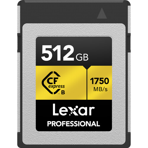 Lexar Professional CFexpress Type-B 512GB Card – Up To 1750MB/s Read, 1300MB/s Write, Silver Series, Compatible With XQD