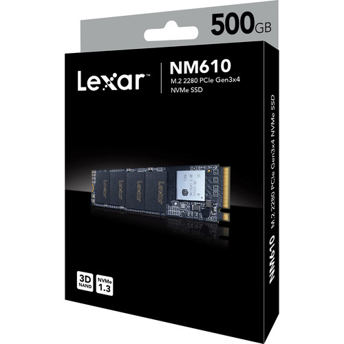 Lexar 500GB NM610 M.2 NVMe Internal SSD LNM610-500RBNA B&H Photo