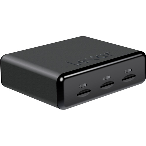 Lexar Professional Workflow UR2 Three-Slot microSDHC / microSDXC USB 3.0 Card Reader