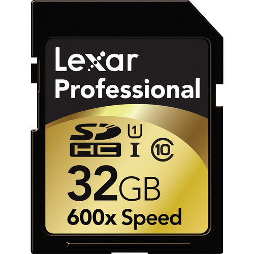 Lexar 32GB SDHC Memory Card Professional Class 10 600x UHS-I