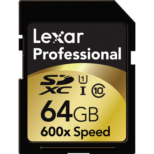 Lexar 64GB SDXC Memory Card Professional Class 10 600x UHS-I