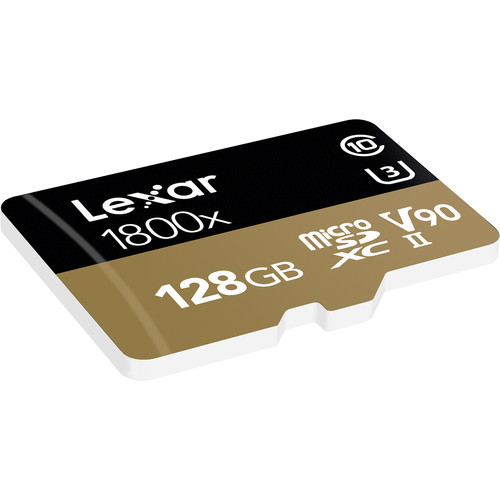 Lexar 128GB Professional 1800x UHS-II microSDXC