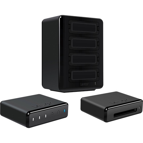 Lexar Professional Workflow HR1 Hub with CompactFlash Card Reader and 512GB Data Storage Kit