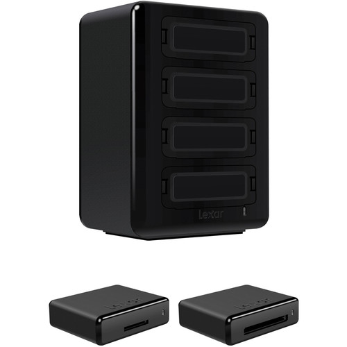 Lexar Professional Workflow HR1 Hub with SDHC/SDXC and CompactFlash Card Reader Kit