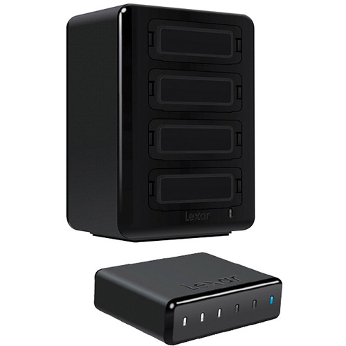 Lexar Professional Workflow HR2 Hub with 512GB Data Storage Kit