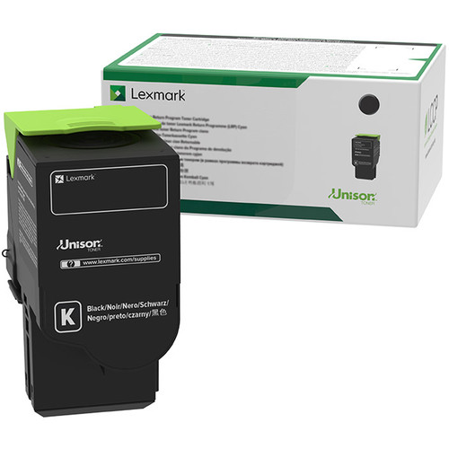Lexmark 801K Black Return Program Toner Cartridge for Select Color Laser Printers
