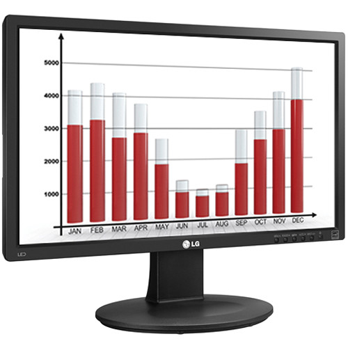 LG 22MB35DM-B 22" Widescreen LED Backlit LCD Monitor with Speakers