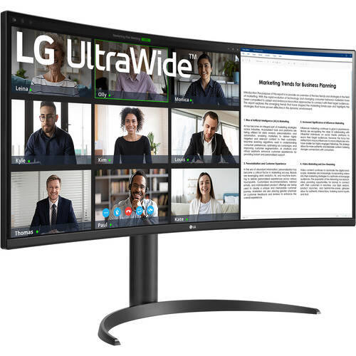 LG UltraWide 34WR55QK-B 34" 1440p HDR 100 Hz Curved Monitor