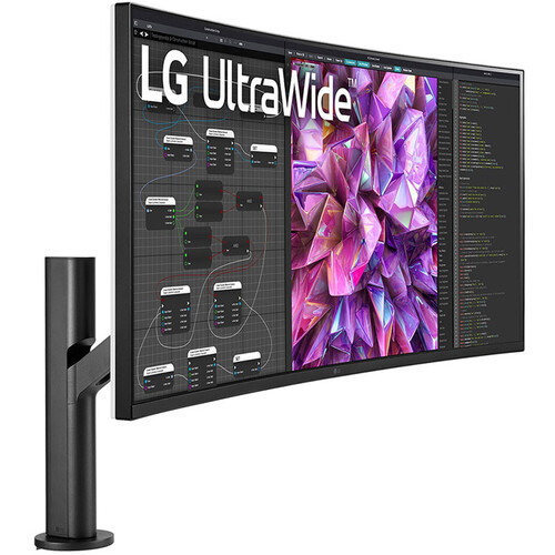 LG 38BQ88C-W 38" UltraWide QHD+ HDR Curved Monitor with Ergo Stand