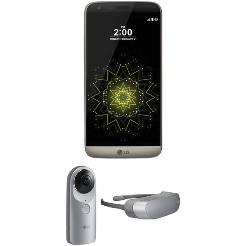 LG G5 RS988 32GB Smartphone and VR Bundle (Unlocked, Titan)
