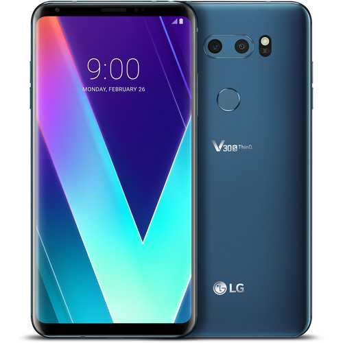 LG V30S ThinQ 128GB Smartphone (Unlocked, Glossy Moroccan Blue)