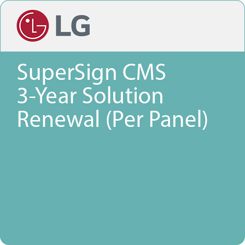 LG SuperSign CMS 3-Year Solution Renewal (Per Panel)