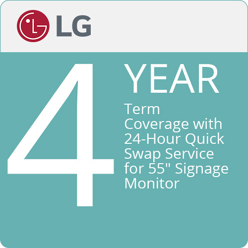 LG ExtendedCare 4-Year Quick-Swap Service Plan for 55" Full HD Signage Monitors
