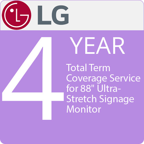 LG 4-Year Total Term Coverage for 88" Ultra-Stretch Signage Monitors