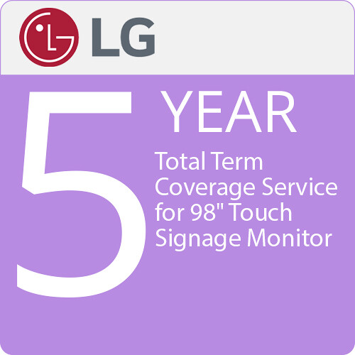 LG 5-Year Total Term Coverage Service for 98" Digital Signage Monitor