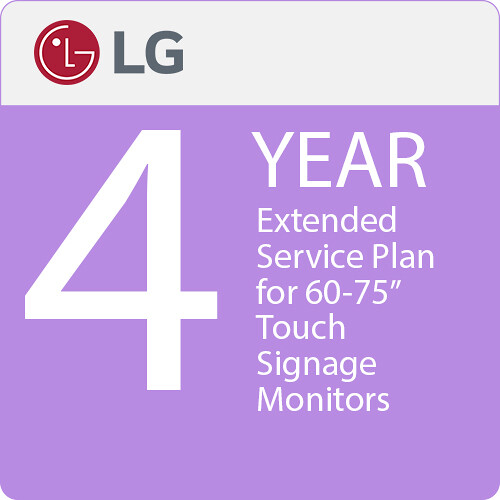 LG ExtendedCare 4-Year Extended Service Plan for 60-75" Touch Signage Monitors