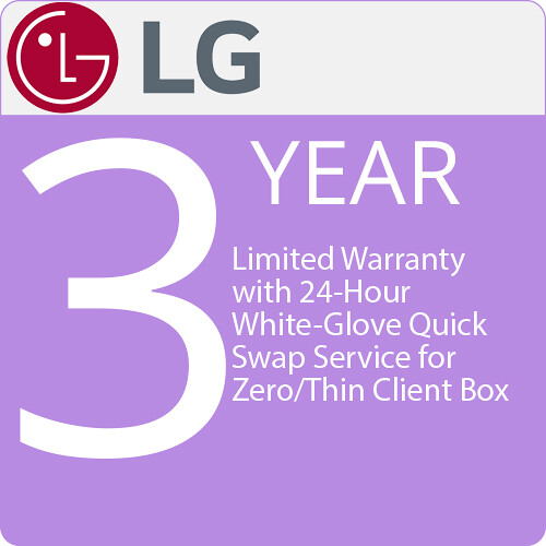 LG 3-Year Factory Limited Warranty with 24-Hour White-Glove Quick Swap Service for Zero/Thin Client Box