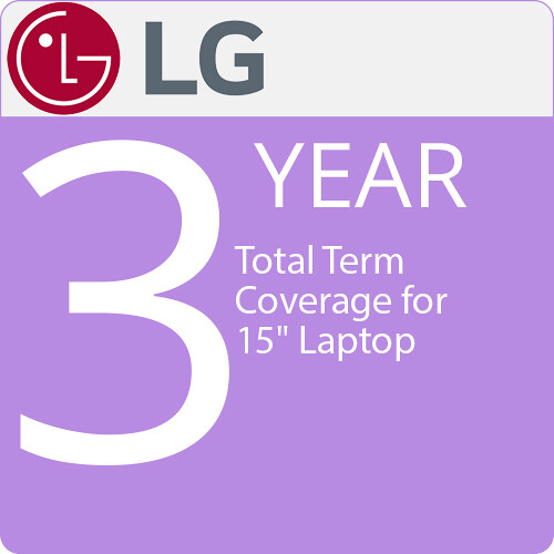 LG 3-Year Total Term Coverage for 15" Laptop