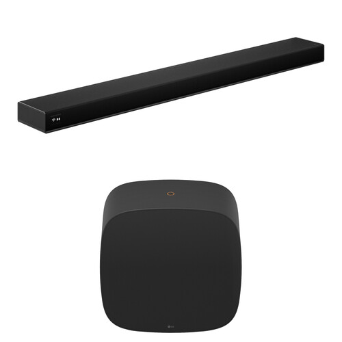 LG Sound Suite AI H7 9.1.6-Channel Dolby Atmos Soundbar & Sound Suite AI W7 8" Wireless Subwoofer Kit