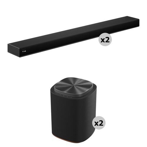 LG Sound Suite AI H7 9.1.6-Channel Dolby Atmos Soundbar Pair & Sound Suite AI M7 Wireless Speaker Pair Kit