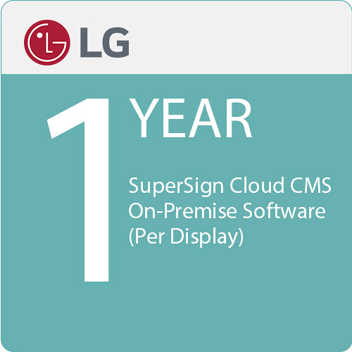 LG SuperSign Cloud CMS On-Premise Software (1-Year License Per Display)
