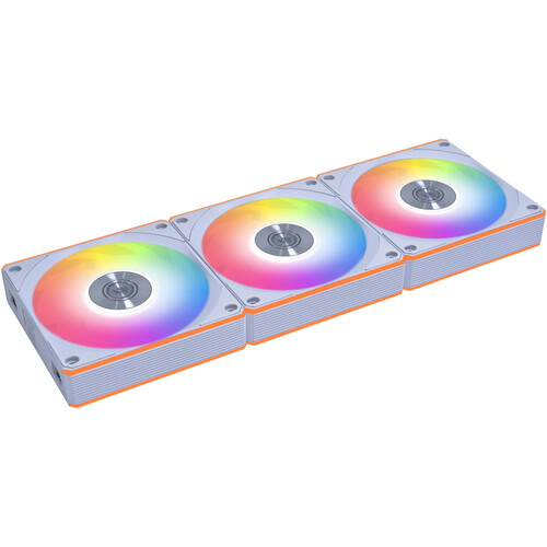 Lian Li 120mm UNI FAN TL Wireless RGB Reverse Blade Case Fan (White, 3-Pack)