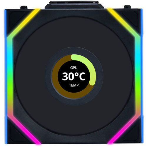 Lian Li 120mm UNI FAN SL Wireless LCD ARGB Case Fan (Black)