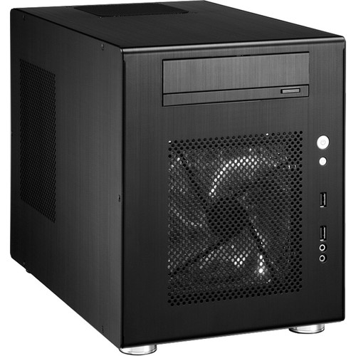 Lian Li PC-Q08B Mini-Tower Case (Black)