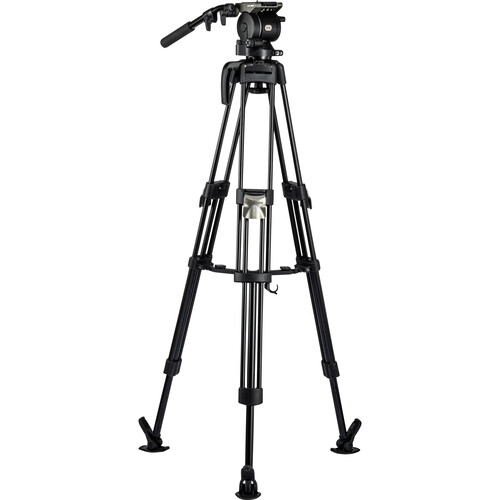 Libec HS-150MQ Tripod System with H15 Head, Mid-Level Spreader, Rubber Feet & Case