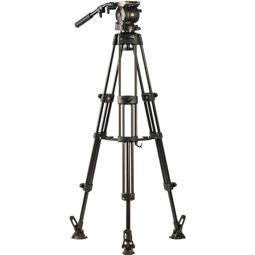 Libec HS-250M Tripod System with H25 Head, Mid-Level Spreader, Rubber Feet & Case