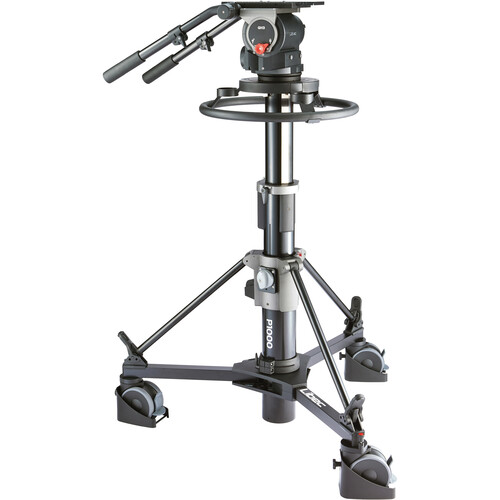 Libec QD-30PD Pedestal System with QH3 Head, P1000 Pedestal Column & DL-15B Dolly