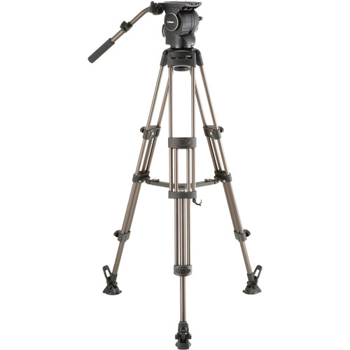 Libec RSP-750M Professional Aluminum Tripod System with Mid-level Spreader for ENG Setups