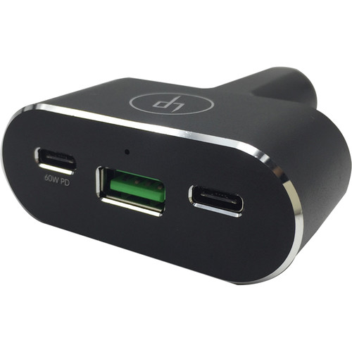 Lifepowr TP96 Triple-Port Car Charger (Black)