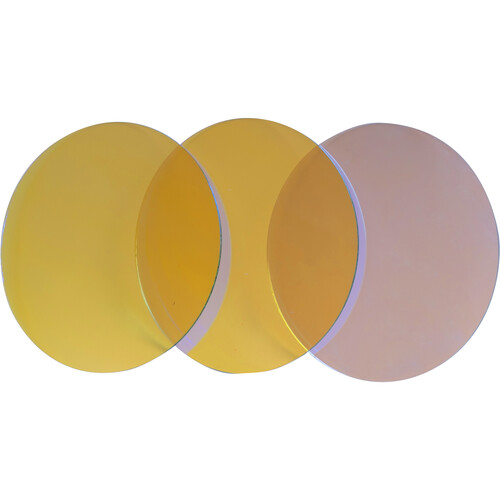 Light & Motion 82mm Glass CTO Set for Reflex Stella Pro and Reflex S Lights (Full, 1/2, 1/4 )