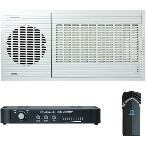 Lightspeed Topcat Ceiling Mount Instructional Audio System with Flexmike and Media Connector