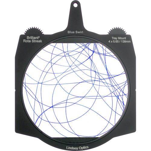 Lindsey Optics Brilliant² 4 x 5.65" Rota-Streak Filter (Blue, Swirl)