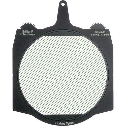 Lindsey Optics Brilliant² Rota-Streak Filter (6.6 x 6.6", Green, 4mm Cylindrical Lens Spacing)